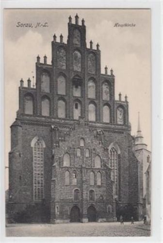 Sorau Sorau N.-L. / Zary. Hauptkirche ungelaufen kleiner Knick an der linken oberen Ecke , sonst gut erhalten