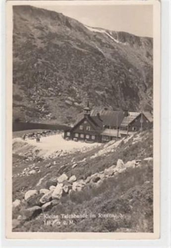 Kleine Teichbaude / Schronisko Samotnia - Kreis Hirschberg / Jelenia Góra im Riesengebirge gelaufen 40iger Jahre. Gute Erhaltung.