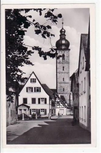 Forchheim Forchheim mit Kapellenstraße und Martinsturm gelaufen von 1957. Gute Erhaltung.