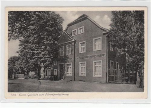 Nord-Lünen. Gaststätte zum Siebenpfennigsknapp. ungelaufen Nachkriegskarte kleiner Knick unten rechts, sonst gut erhalten