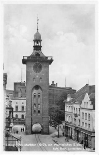Elbing / Elblag. Marktthor ein Wahrzeichen der Stadt ungelaufen Top Erhaltung.