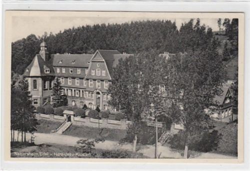 Nettersheim. Herz-Jesu-Kloster gelaufen, 1951. Gute Erhaltung.