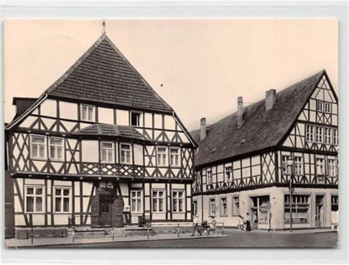 Gardeleben HOG Hotel Deutsches Haus gelaufen. Leichter Schrift- und Stempeldurchdruck, kleiner Knick unten rechts, sonst gut erhalten