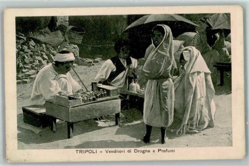 Tripolis Händler für Parfüm Beruf - Veditori di Drogne e Profumi - Volkstypen