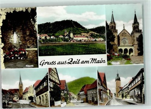 97475 W8729 Zeil a. Main - Marktplatz Kirche St. Michael Käppele Speiersgasse