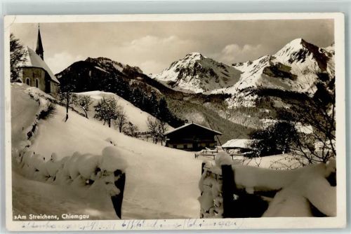 Achental - Am Streichen Kirche Zaun Winter