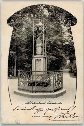 1901 Denkmal Hebel Jugendstil