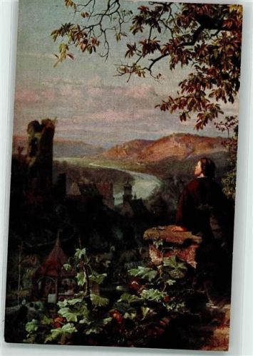 1917 sign. Th. Schütz Am Neckar Serie 27/258