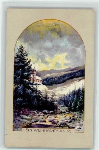 Nr. 1669 Weihnachten sign. F. Koch passepartout
