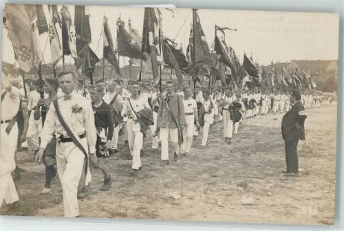 Leipzig 1922 Nr. 51 Festzug Arbeiter Turn- und Sportfest AK