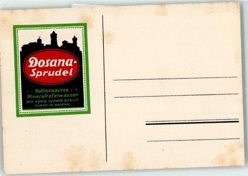 Fürth Dosana Sprudel König Ludwig Quelle AK