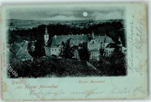 Ostritz 1899 Kloster Marienthal Mond