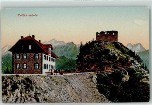 Falkenstein Gasthaus - Hotel Falkenstein Burgruine ca. 1911