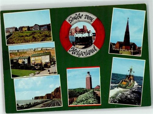 helgoland - Leuchtturm Strand Motorschiff Kirche Shanty-Chor