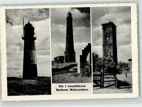 26757 W2972 Borkum - Die drei Leuchttürme