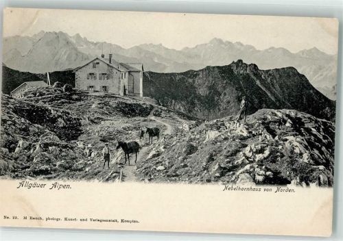 Edmund Probst Haus Nebelhornhaus Lastenpferde Wanderer