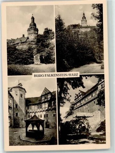 Burg Falkenstein Burg Falkenstein Burghof Brunnen