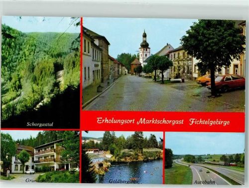 Marktschorgast Grundmühle Goldbergsee Autobahn Schorgasttal Auto