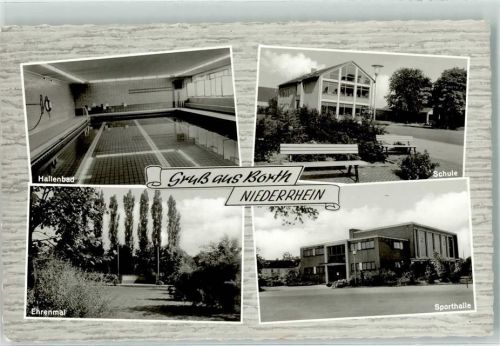 Borth Hallenbad Schule Ehrenmal Sporthalle