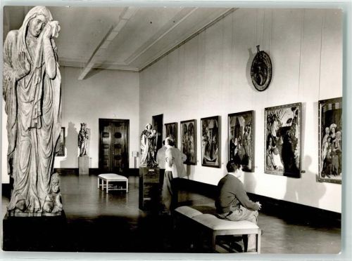 10115 W1000 Dahlem - Museum Dahlem Gemäldegalerie Madonnenskulptur