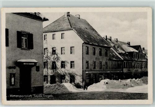 Sayda Winter Rathaus Hotel Löwe