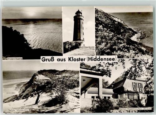 Kloster Steilufer Leutturm Gerhart-Hauptmann-Haus Dünen