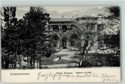 Sonderburg Sonderborg 1909 - Hotel Kurhaus