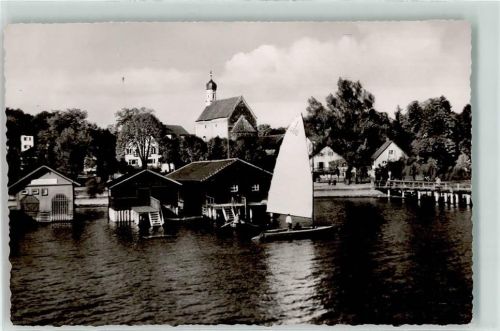 86938 W8913 Schondorf , Ammersee - Das älteste Kirchlein am See Entwurf für eine spätere AK