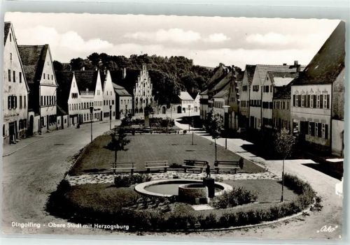 Dingolfing Obere Stadt mit Herzogsburg