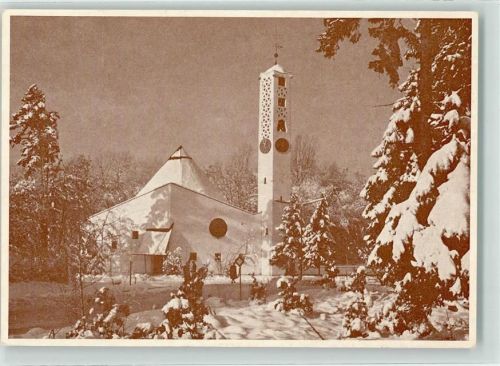 Waldkraiburg Winter Martin Luther Kirche