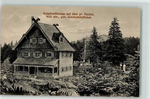 Rachel 1912 Unterkunftshaus auf dem großen Rachel 1450 m Waldschmidthaus Hüttenstempel