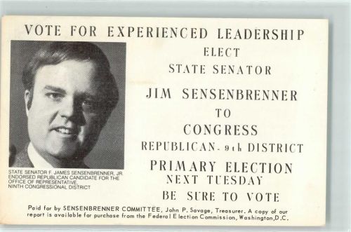Washington D.C. 1978 Senator Jim Sensenbrenner Politik AK