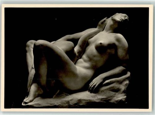 HDK 417 Photo Hoffmann , Erotik Leda mit dem Schwan Skukptur WK II Thorak, J.