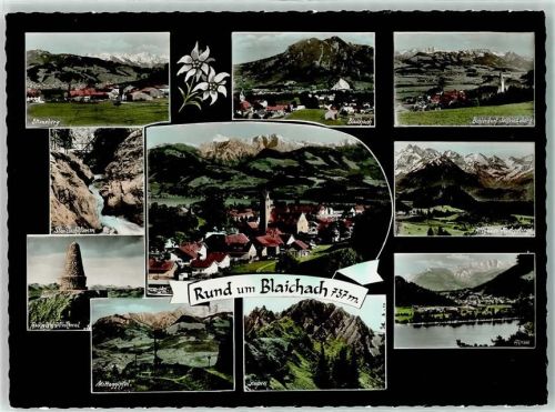 Blaichach Alpsee Mittaggipfel Starzlachklamm Grünten-Denkmal