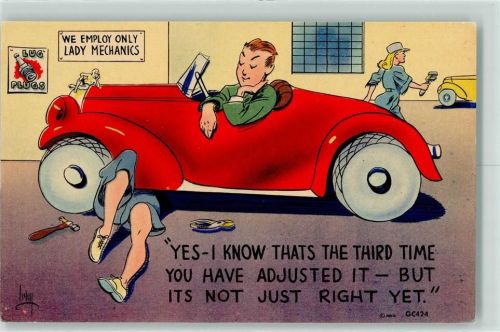 Werkstatt GC 424 Auto Humor Künstlerkarte