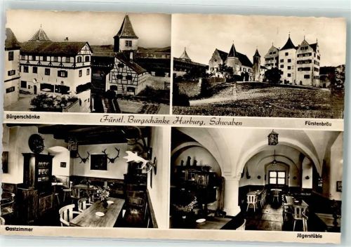 Harburg Fürstl. Burgschänke Bürgerschänke Fürstenbräu Gastzimmer Jägerstüble