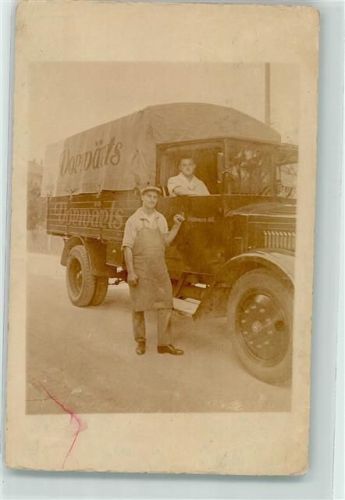 Privatfoto AK Lkw 1930 Gebrauchsspuren