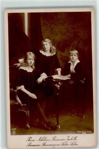 Prinz Nikolaus Prinzessin Isabella Prinzessin Rosemary zu Salm-Salm NPG Nr 5297 Adel FOTO KEINE AK