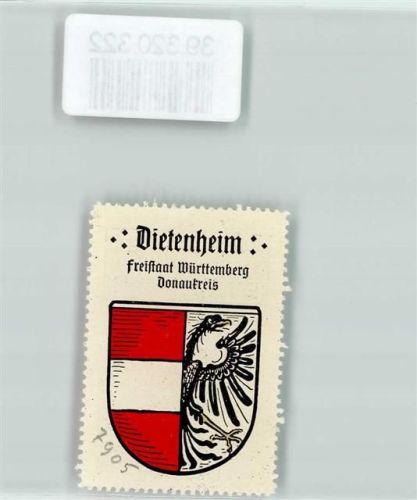 Dietenheim Wappen Kaffee Hag ca. 1920-1940