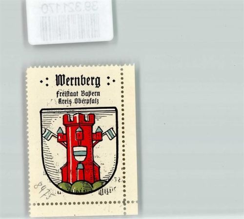Wernberg Wappen Kaffee Hag ca. 1920-1940 Roter Turm