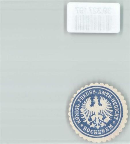Bockenem Königl. Preuss. AmtsGgericht Bockenem
