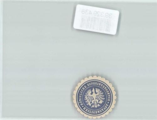 Heilbad Heiligenstadt Königliche Superintendentur Heiligenstadt