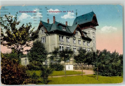 08301 O9408 Niederschlema Gebrauchsspuren Erholungsheim des V.D.H.