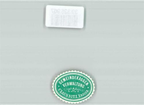 09623 O9213 Rechenberg-Bienenmühle Siegelmarke Gemeindekassen-Verwaltung Clausnitz Erzgebirge