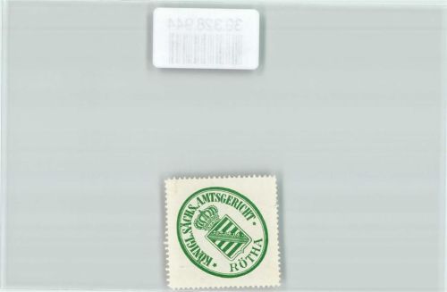 04571 O7209 Rötha Siegelmarke Königl. Sächs. Amtsgericht Rötha
