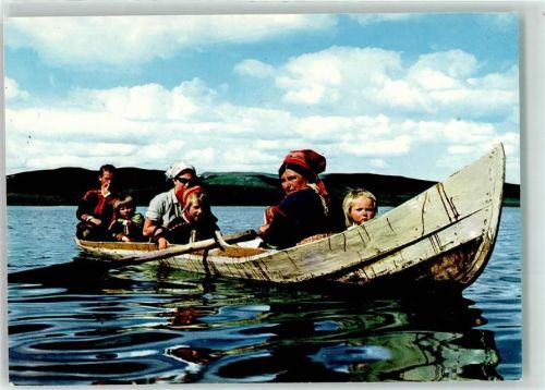 Samen Boot Tracht Trachten Finnland