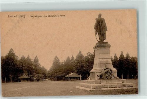 Leopoldsburg Haupteingang des königlichen Parks