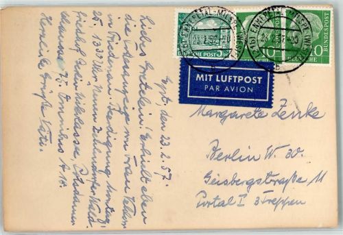58256 W5828 Milspe - Luftpostmarke