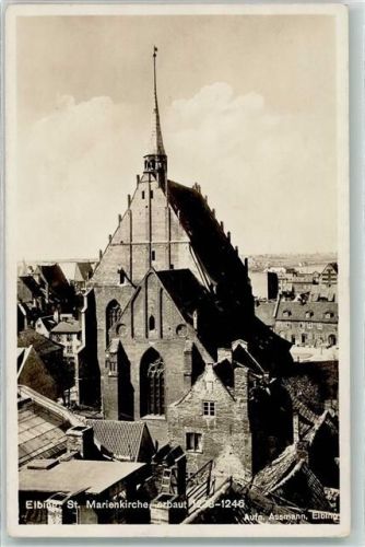 Elbing Elblag Foto AK St. Marienkirche erbaut 1238-1246