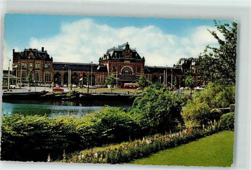 Groningen Station Auto Fahne Omnibus